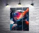 Модульная картина Арт-астронавт та космос 60x84 см Модуль №2 (005464) - зображення 1