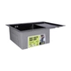 Мийка для кухні з крилом інтегрована права Lidz Handmade H6350BR (LDH6350BRPVD45590) Brushed Black PVD 3,0/1,0 мм - зображення 6