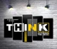 Модульная картина Мотиваційний плакат: Think 130x87 см Модуль №4 (005290) - зображення 1