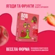 Упаковка натуральных конфет Bob Snail Яблочно-клубничные 100 г х 5 шт (4820219347316) - изображение 3