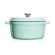 Каструля чавунна емальована GRANDFEU блакитна, 4,7л, з кришкою (FEUBLUE) - зображення 2