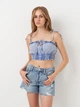 Топ женский Pull & Bear 8470301406 XL Голубой (KC1000000039911) - изображение 1