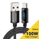 USB кабель 1м для швидкої зарядки USB-A - Type-C 7A 100W Essager ES-UD32 - зображення 1