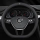 Чохол на руль DLCar для автомобіля Volkswagen D-подібна форма Чорний - зображення 1