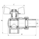 Кран с американкой 1" (Koer KR.228) угловой (KR0149) - зображення 2