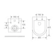 Унитаз подвесной Mixxus Premium Ellipse-0304-R 540x360x360mm, система смыва Rimless (MP6466) - зображення 3