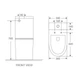 Унитаз-компакт Mixxus Premium Bevel-0402-R 670x390x880mm, система смыва RIMLESS (MP6474) - изображение 3