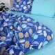 Простынь MirSon Бязь 17-0238-1 Nivesl Синяя Евро 200x220 см 100% Хлопок (2200008615666) - изображение 2