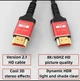 Кабель HDMI на HDMI на 1 метр шнур провод HDMI 8K Cable 60HZ 2.1V 4K 144HZ 3D TV - изображение 2