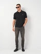 Поло длинное мужское GANT Reg Shield Ss Pique Polo 2210-5 S Черное (7325707171291) - изображение 3