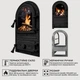 Дверцы для грубы Iron Fire Linda 310x530 мм со стеклом чугунные - изображение 3