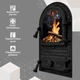 Дверцы для грубы Iron Fire Linda 310x530 мм со стеклом чугунные - изображение 9