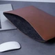 Кожаный чехол для ноутбука INCARNE Gamma Plus для MacBook Pro 13" 2016-2025, классическая кожа, Темная пудра - изображение 8
