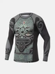 Рашгард Maori Rashguard Long Sleeve Black Military Green XXL (501421-144-XXL) - изображение 1