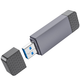 Переходник Card Reader Hoco HB45 Spirit 2-in-1 USB 3.0, Серый (082i) - изображение 2