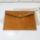 Папка для паперів Crazy Horse натуральна шкіра Leaflet Leather Койот - зображення 2