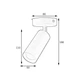 Світильник MSK Electric Tube спот з поворотним механізмом MR 1105-1 GR - зображення 4