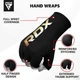 Гелевые бинты RDX Hosiery Inner Gloves Elasticated Half Finger Black Golden (HYP-IB-M) - изображение 3