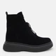 Женские демисезонные ботинки замшевые высокие PARADIZE SHOES B-3213 38 24.5 см Черные (ROZ6501021677) - изображение 1