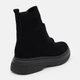 Женские демисезонные ботинки замшевые высокие PARADIZE SHOES B-3213 38 24.5 см Черные (ROZ6501021677) - изображение 4