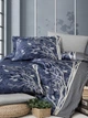 Двоспальний Євро комплект First Choice Living navy blue Сатин 200х220 см наволочки 2 x 50х70 см, 2 x 70х70 см - зображення 2