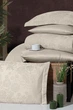 Двуспальный Евро комплект First Choice Herra Cappuccino Жаккард 200х220 см наволочки 2 x 50х70 см, 2 x 70х70 см - изображение 2