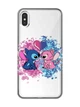 Прозрачный чехол на iPhone XS Max Стич и Ангел (принт 391) - изображение 1