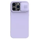 Силиконовая накладка Nillkin Camshield Silky для Apple iPhone 14 Pro Max (6.7") Сиреневый - изображение 1