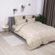 Комплект постільної білизни ТЕП "Soft dreams" Beige and White Євро 200 x 220 см наволочки 2 х 70х70 см - зображення 3