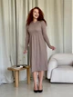 Платье в рубчик длинное осеннее женское Merlini Донато 700001384 2XL-3XL Мокко (700001384_3) - изображение 10