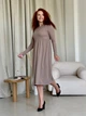 Платье в рубчик длинное осеннее женское Merlini Донато 700001384 2XL-3XL Мокко (700001384_3) - изображение 11