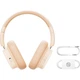 Беспроводные накладные Bluetooth наушники Baseus Bowie H1i White (A00050402223-00) - изображение 6