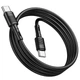 Кабель HOCO Type-C to Type-C Victory charging data cable X83 чорний 1 метр - зображення 4