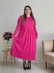 Платье в рубчик длинное осеннее женское Merlini Донато 700001388 L-XL Розовое (700001388_2) - изображение 10
