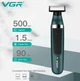 Електробритва VGR V-393 Shaver професійна водонепроникна, чоловіча машинка для гоління - зображення 3