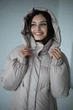 Зимний женский пуховик UF-Fashion Vanilla –KL 48 бежевый - изображение 5
