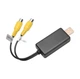 Кабель - адаптер для видеовыхода USB на CVBS, переходник на интерфейсный кабель RCA с Android магнитол, черный (88807443) - изображение 1