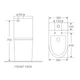 Унитаз-компакт Mixxus Premium Bevel-0401-T1 625x390x845mm система смыва TORNADO 1.0 (MP6473) - изображение 2