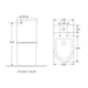 Унитаз-компакт Mixxus Premium Bevel-0402-R 670x390x880mm система смыва RIMLESS (MP6474) - изображение 2