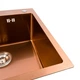 Кухонна мийка Platinum Handmade PVD 500x500x220 copper - зображення 6