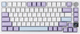 Клавиатура AJAZZ AK820 PRO White-Purple Игровая Беcпроводная Механичиская. 2.4G/Bluetooth/Кабель. С Екранчиком. Gift Switch - изображение 1
