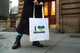 Сумка шопер жіноча однотонна з патріотичним принтом I Love UKRAINE 38х42 см біла універсальна - зображення 3