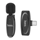 Бездротовий мікрофон петличка HOCO L15 Type-C Crystal lavalier Wireless Digital Microphone Black (6931474789037) - зображення 1