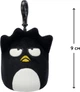 Мягкая игрушка на клипсе Squishmallows Хеллоу Китти Бадц-мару 9 см (SQSN00275) - изображение 2