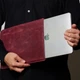 Кожаный чехол для MacBook Pro 14" 2021-2025 INCARNE Free Port Plus Бордовый - изображение 4