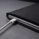 Кожаный чехол для MacBook Pro 14" 2021-2025 INCARNE Free Port Plus Черный - изображение 7