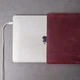 Кожаный чехол для MacBook Air 13" 2018-2025 INCARNE Free Port Plus Бордовый - изображение 6