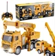 Игрушечная машинка грузовик автокран на пульте радиоуправления DH Toys автокран на аккумуляторе - изображение 2