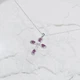 Серебряное колье с натуральным рубином 1.329ct, вес изделия 3,89 гр (2167624) - изображение 5