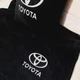 Плед та подушка автомобільні з вишивкою логотипа Toyota Чорний + Чохол для зберігання (0735) - изображение 2